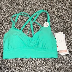 Calia Bikini Top in Bright Jade